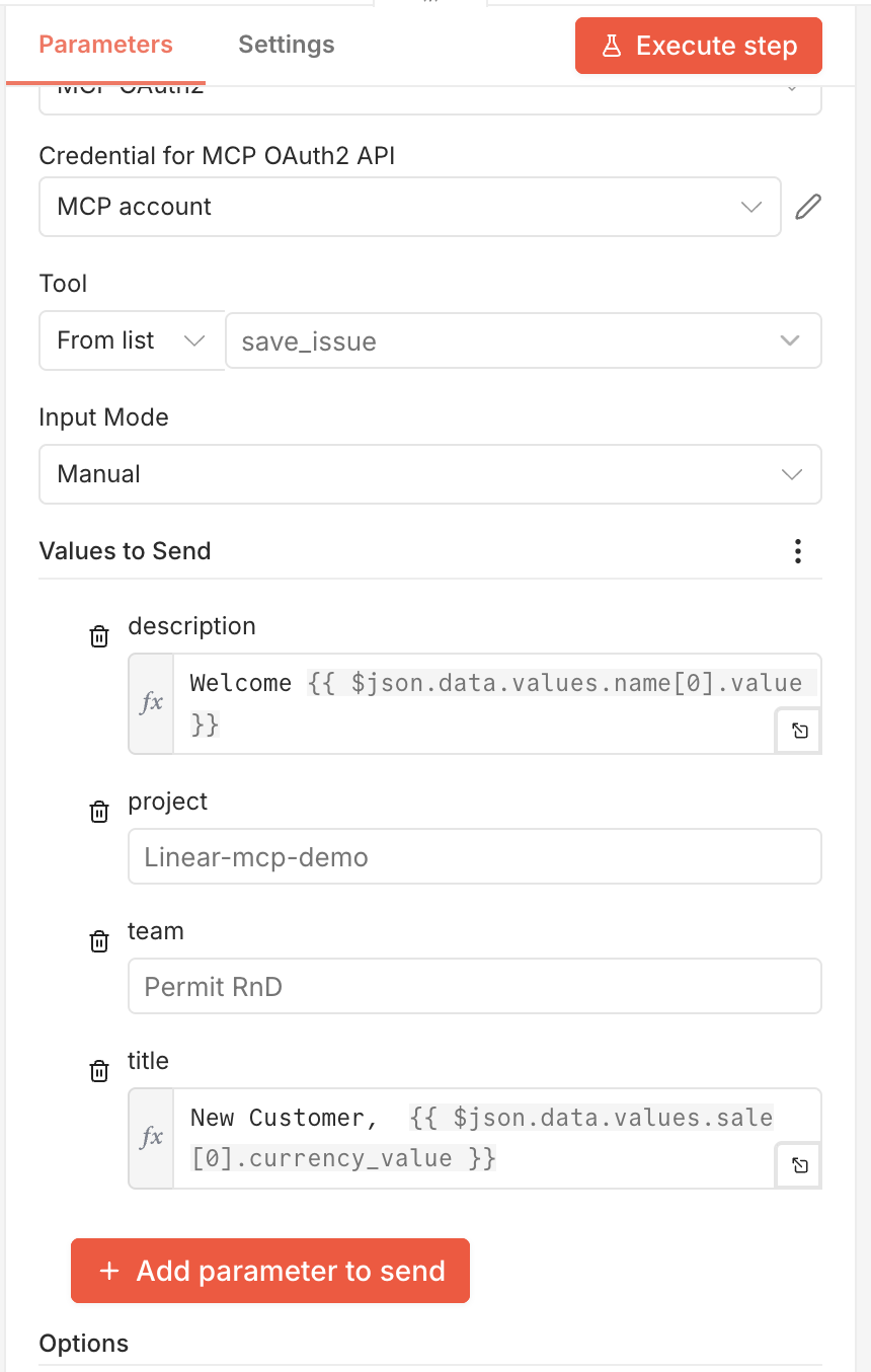 Configuring issue fields with customer data